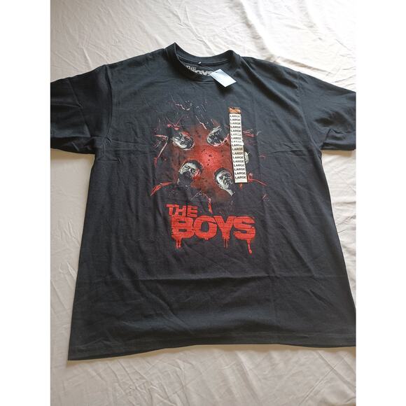 Spencer's Other - Spencer's The Boys Shirt Mens Black Short Sleeve TV Series NWT‎ Large